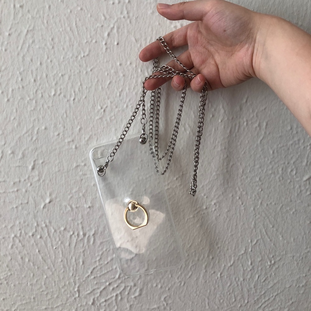 Crossbody clear i8plus phone case